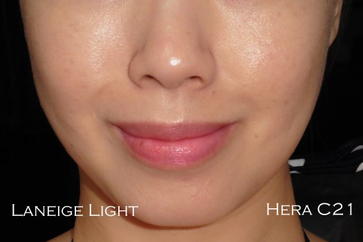 05 Hera UV Mist C21 Laneige BB Cushion Light Review