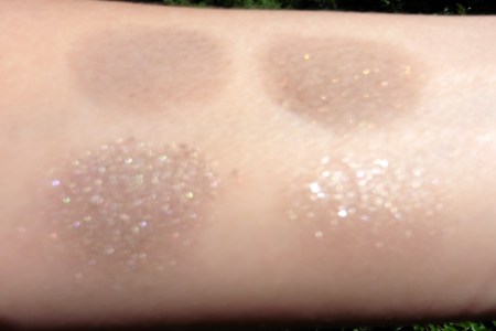 08 Sonia Kashuk Monochrome Eye Quad Textured Taupe Review - Glitter