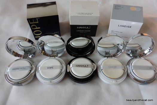 05 AmorePacific IOPE Hanyul Laneige HERA Cushions Review