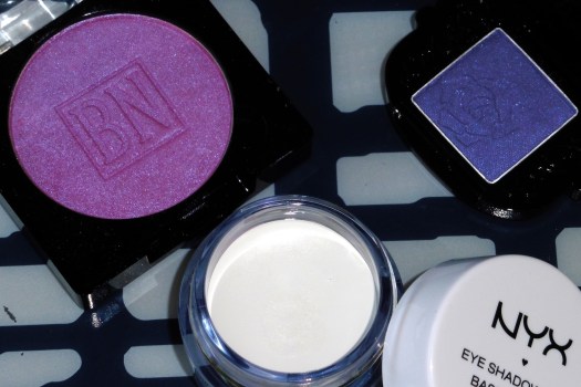 05 Ben Nye LU-17 Cosmic Violet Anna Sui Eyeshadow 201 NYX White Eye Shadow Base Review - With Flash