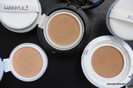 03 Innisfree Water Glow Hanyul Cushion IOPE XP Cushion Comparison Review