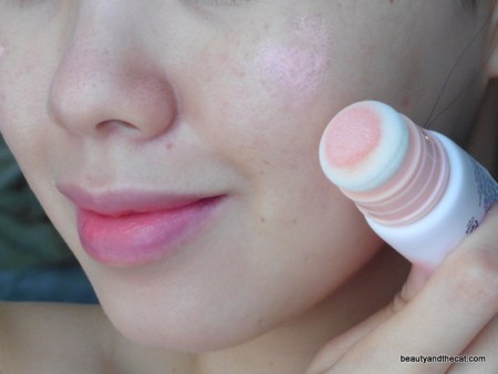 07 Peripera Ah Much Real My Cushion Blusher Pleased Pink Swatch