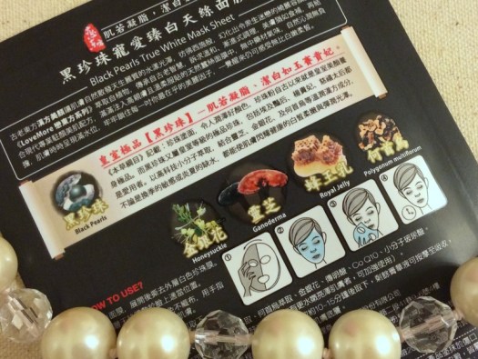 08 Lovemore Black Pearls True White Mask Sheet Review