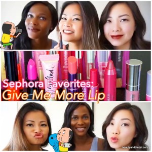 2015-10-27 Sephora Favorites Give Me More Lip Swatches Review