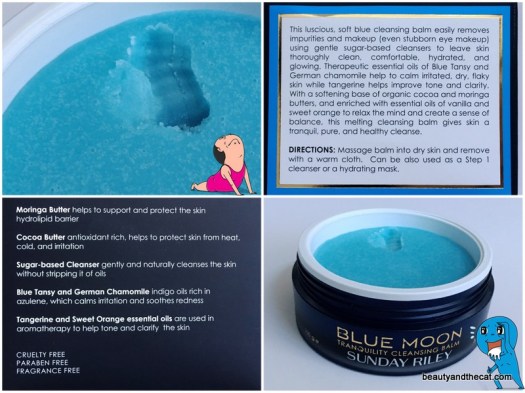 02 Sunday Riley Blue Moon Tranquility Cleansing Balm Review