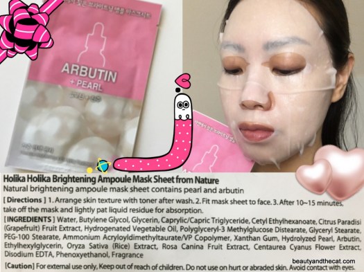 10 Holika Holika Brightening Ampoule Pearl Arbutin Sheet Mask