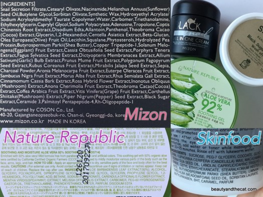 16 Nature Republic Skinfood Mizon Ingredients