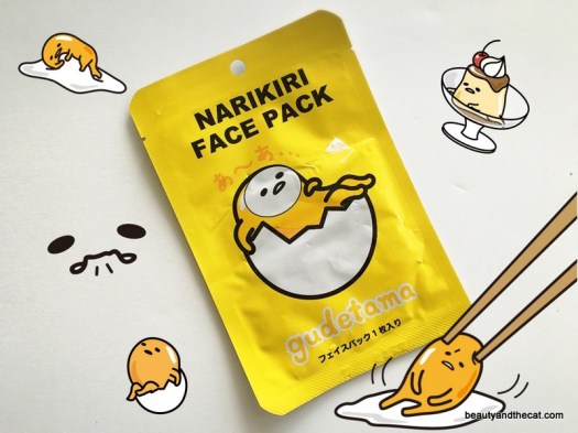 09 Gudetama Japanese Sheet Mask Review