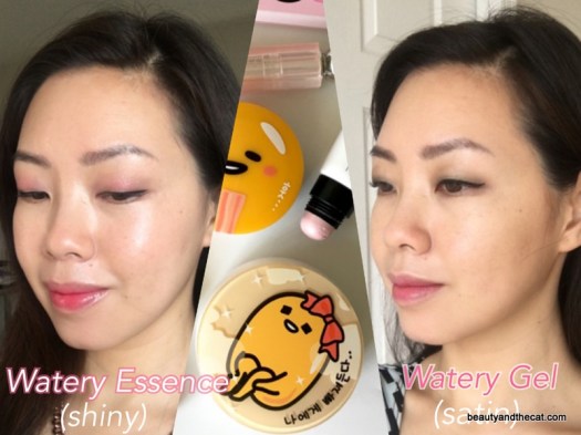 03 Solanoveil Watery Essence Watery Gel Comparison